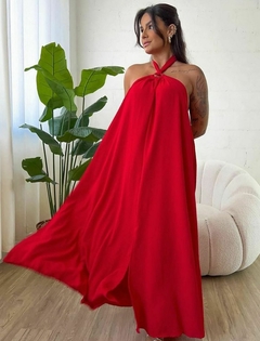 VESTIDO LONGO FESTA AMARRAÇÃO PESCOÇO - Roupas Femininas da Moda: Atualize Seu Guarda-Roupa com a D'SARRAZIN