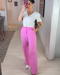CALÇA FLARE EM LINHO na internet