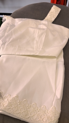 CONJUNTO CROPPED E SAIA CURTA ALFAITARIA - loja online