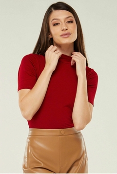 Imagem do BLUSA GOLA ALTA MANGA 3/4