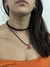 Collar triple con Piedra AGATA FUCCIA - comprar online