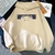 Moleton japonês anime solto manga longa moletom streetwear