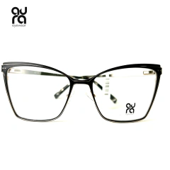 Óculos de Grau Feminino Quadrado Preto MJ4821 | Aura Eyewear