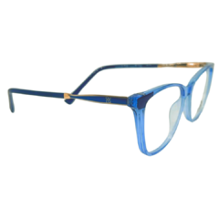 ARMAÇÃO CLIP-ON AURA EM ACETATO AZUL COM LENTE SOLAR NIGHT DRIVE (MOD.: AZ3826 53-17/140 - C6) - Aura Eyewear