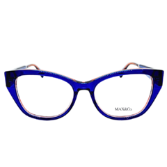 ARMAÇÃO MAX&CO. FEMININA ACETATO BICOLOR AZUL DÊGRADE E ROSÉ (MO5028 092 53-16/140)