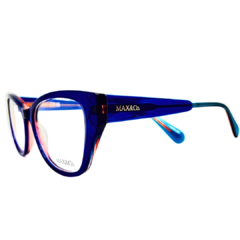 ARMAÇÃO MAX&CO. FEMININA ACETATO BICOLOR AZUL DÊGRADE E ROSÉ (MO5028 092 53-16/140) - comprar online