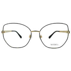 ARMAÇÃO MAX&CO. FEMININA EM METAL PRETO (MO5140 001 56-16/140)