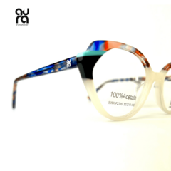 Armação de óculos de grau fashion feminino colorida Aura Eyewear - mod SWK-F2316-52-19-140-C2