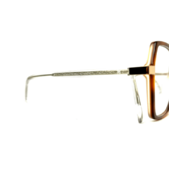 Óculos de grau feminino acetato marrom retangular vintage Aura Eyewear MB4997-53-17-140-C3- na internet