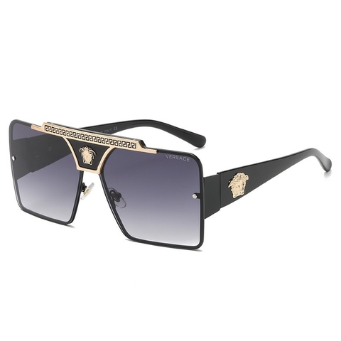 Óculos de Sol Versace Luxo Design quadrado com proteção UV400