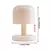 Luminária de Mesa LED Mini Cogumelo Nórdico Touch com Bateria Recarregável - loja online