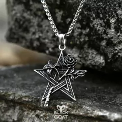 Pingente - Pentagram with Rose - comprar online