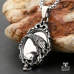 Pingente - Mirror with Crow and Skull - comprar online