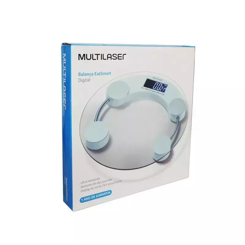 Balança Digital Multilaser Saúde EatSmart ultra resistente