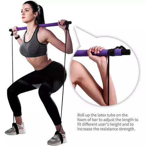 Yoga Pilates Bar stick (Resistencia com Barra)
