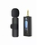 Microfone de lapela sem fio portátil de áudio de gravação de vídeo mini mic
