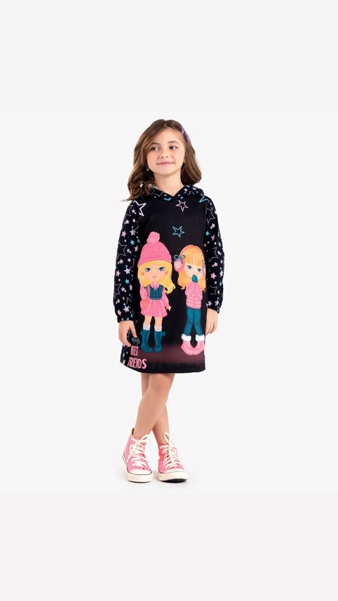 Vestido Infantil Manga Longa - comprar online