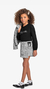 Conjunto Blusa com Short Saia Preto