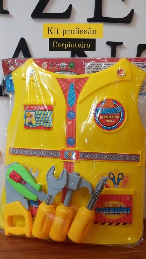 Brinquedo Infantil Kit Profissão Carpinteiro - comprar online