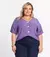 Camisa Roxa Estampada na internet