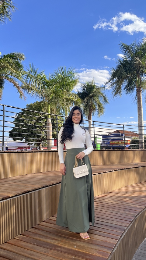 Saia Longa Verde Militar