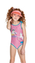 Maiô Infantil Gatinhos Rosa