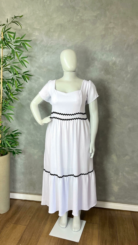 Vestido Mídi Branco - comprar online
