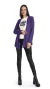 Cardigan Alongado Roxo - comprar online