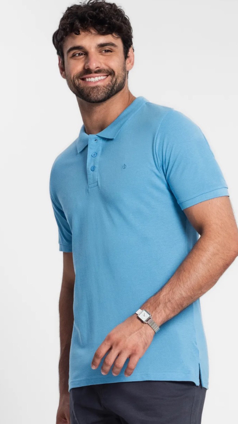 Camiseta Gola Polo Masculino Azul - comprar online