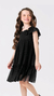 Vestido Infantil Tule Preto - comprar online