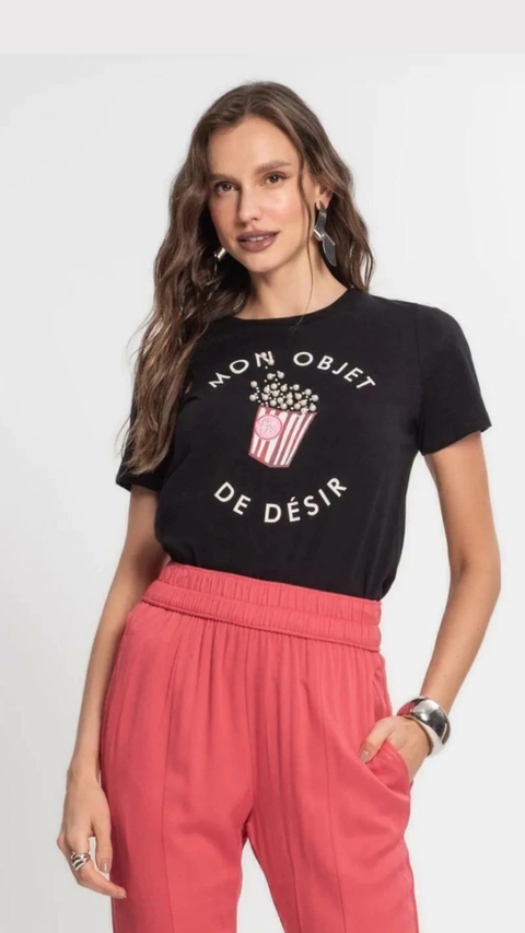 Blusa Preta Com Pérolas - comprar online