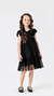 Vestido Infantil Tule Preto