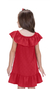 Vestido Ciganinha Com Babados Vermelho - comprar online
