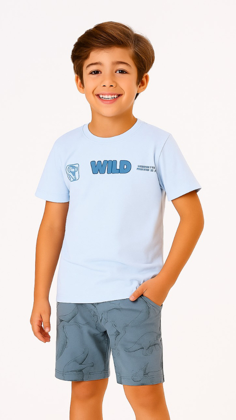 Conjunto Wild Azul Nuvem