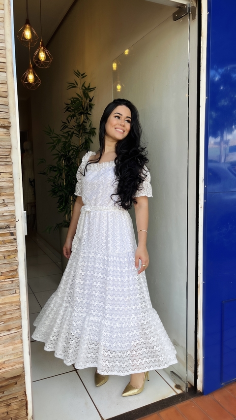 Vestido Guipir Branco