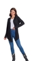 Cardigan Feminino Alongado Preto na internet