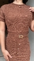 Vestido Tweed Marrom - comprar online