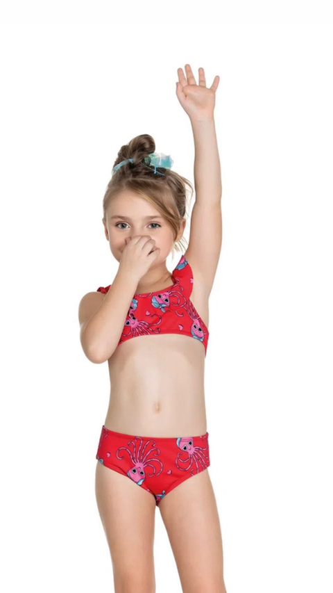 Biquíni Infantil Polvo Vermelho