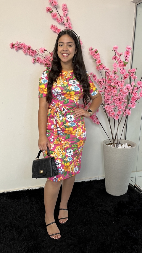 Vestido Floral Tubinho