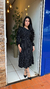 Vestido Manga Longa Poá Preto - comprar online
