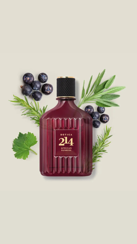 Botica 214 African Sunrise Fougére Amadeirado Eau De Parfum Masculino 90ml