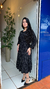 Vestido Manga Longa Poá Preto na internet