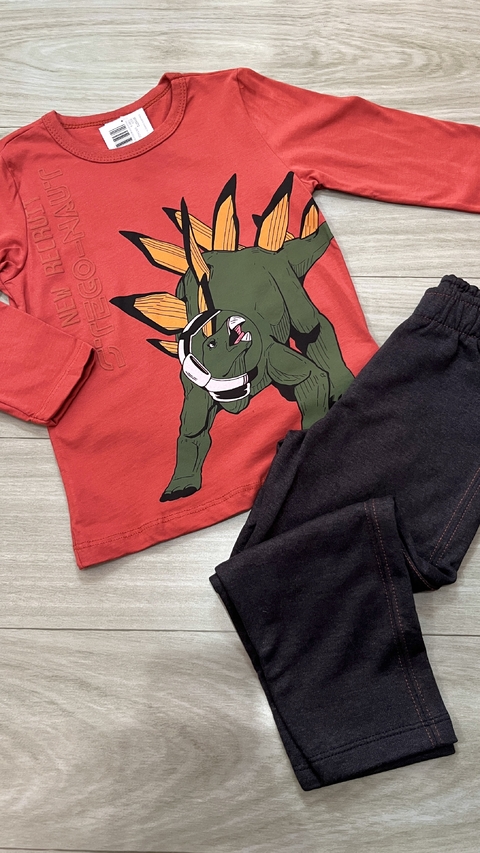 Conjunto Camiseta Com Calça Terracota - comprar online