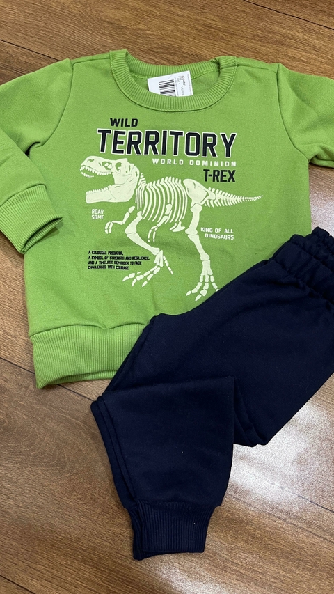 Conjunto Blusão Com Calça Verde