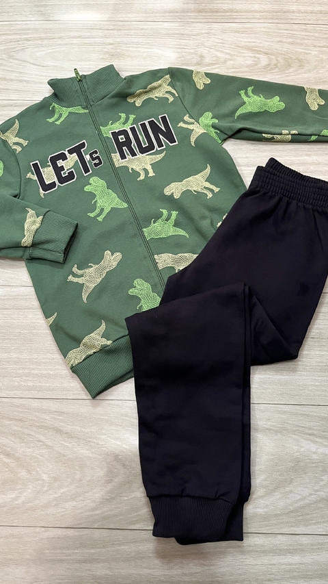 Conjunto Infantil Jaqueta Com Calça Verde