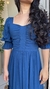 Vestido Azul Petróleo Viscolinho na internet