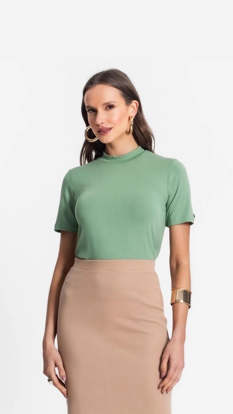 Blusa Verde gola alta - comprar online