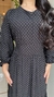 Vestido Manga Longa Poá Preto - loja online