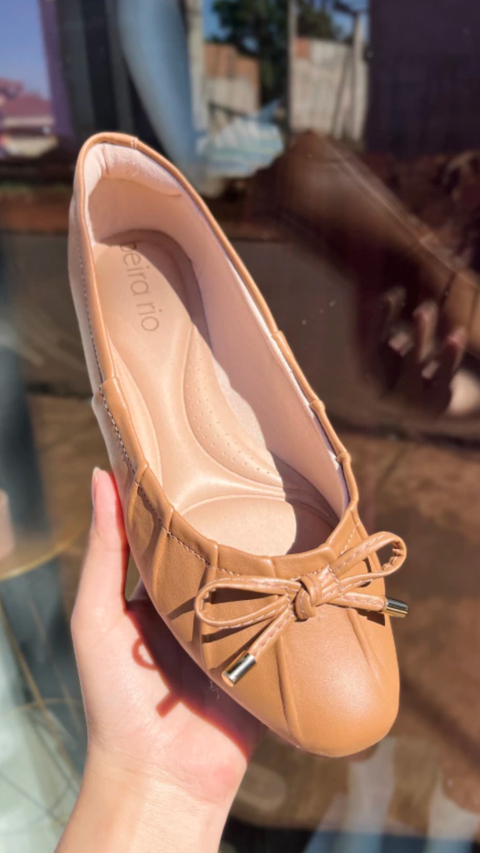 Sapatilha Beira Rio Camel - comprar online