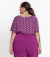 Blusa Roxa Estampada - Rizelma Santos